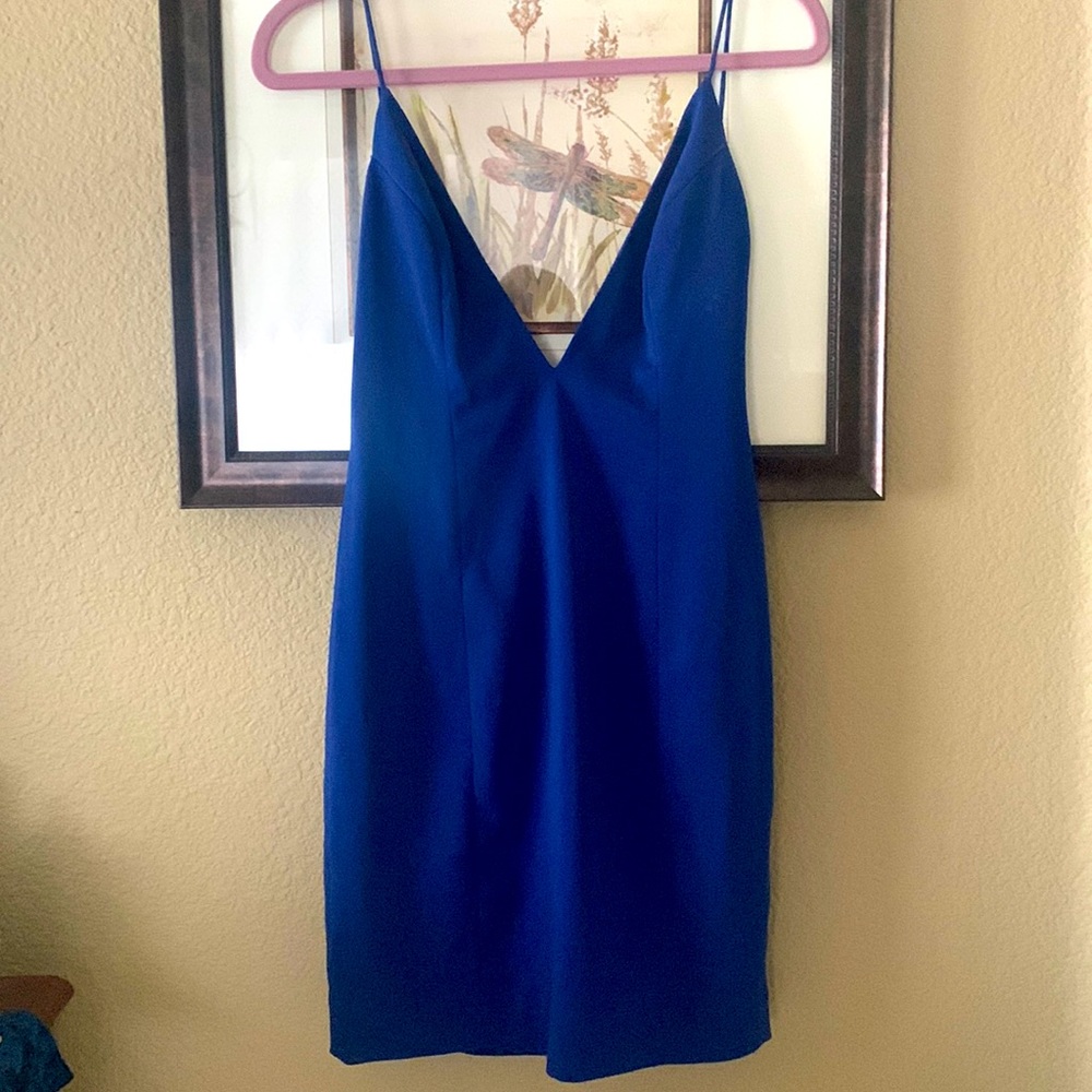 Jay Godfrey royal blue cocktail dress